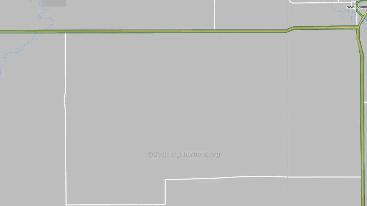 Schefield, ND Map of Noise Levels in Schefield