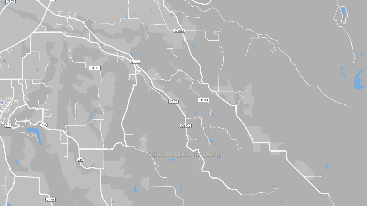 Scotts Mills, OR Map of Noise Levels in Scotts Mills