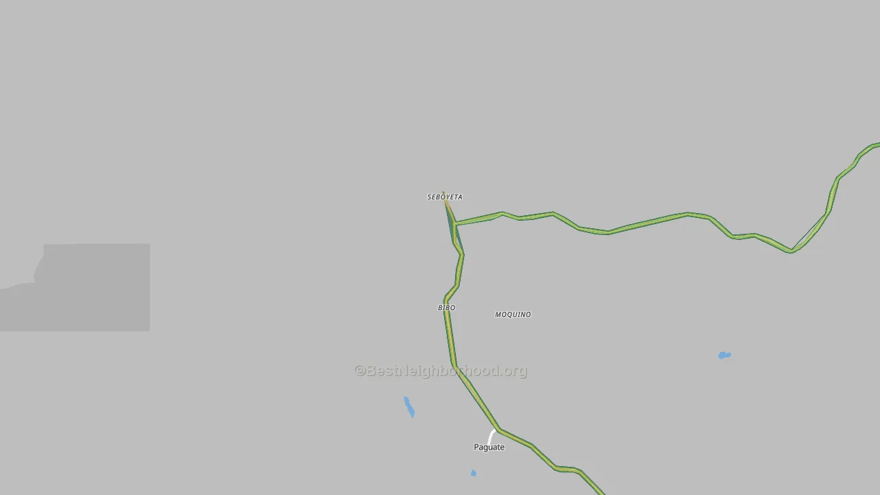 Seboyeta, NM Map of Noise Levels in Seboyeta