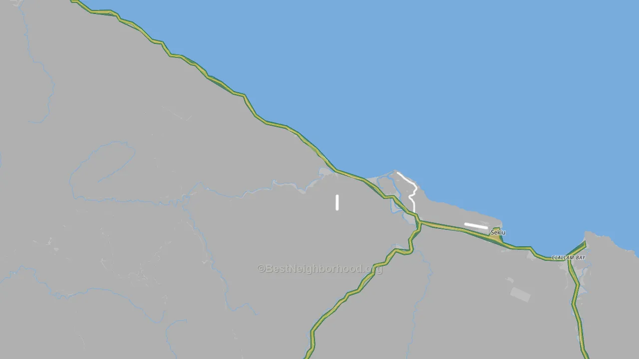 Sekiu, WA Map of Noise Levels in Sekiu