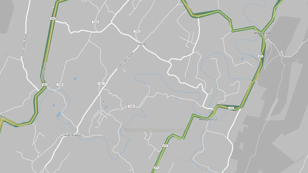 Selea, PA Map of Noise Levels in Selea