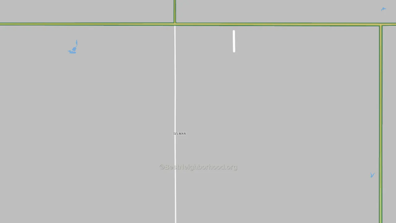 Selman, OK Map of Noise Levels in Selman