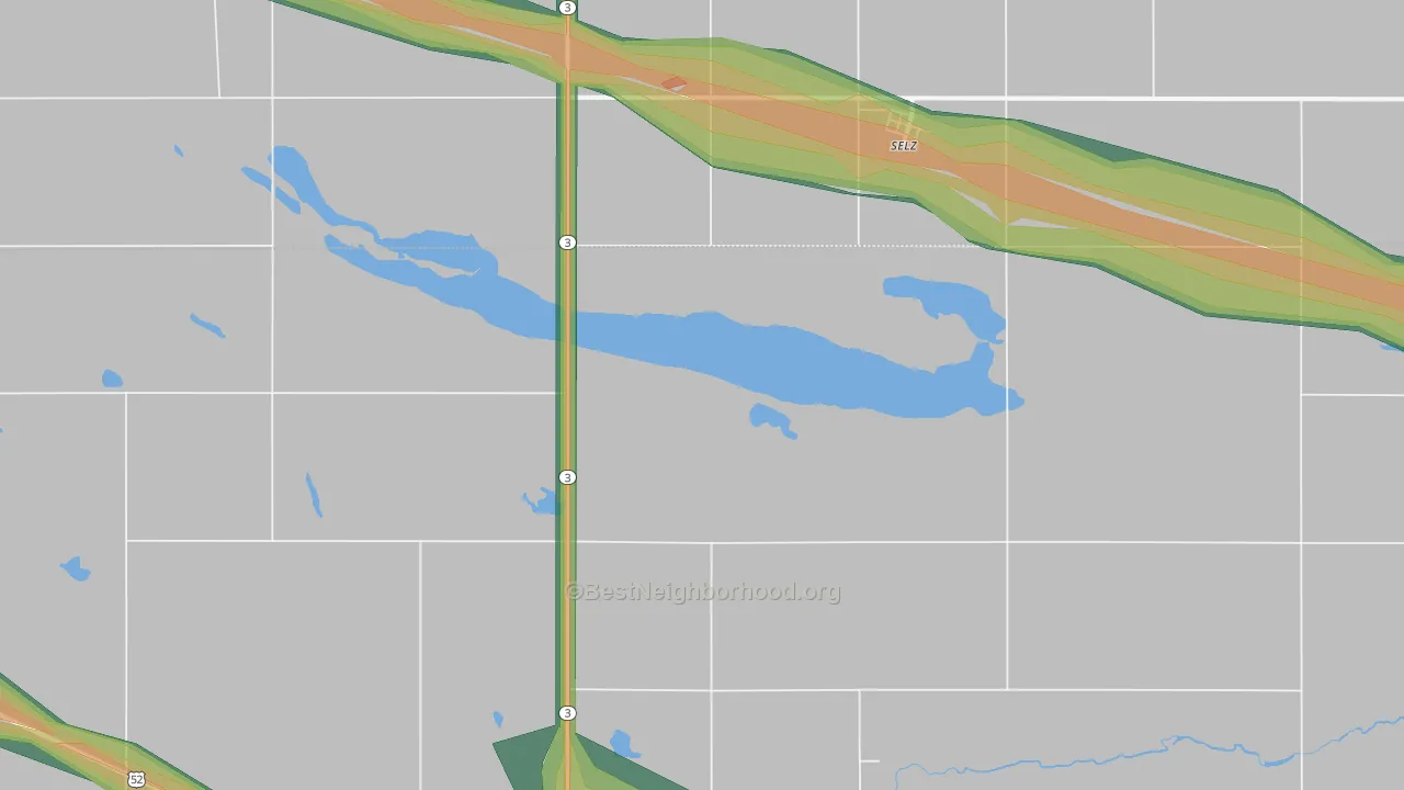 Selz, ND Map of Noise Levels in Selz