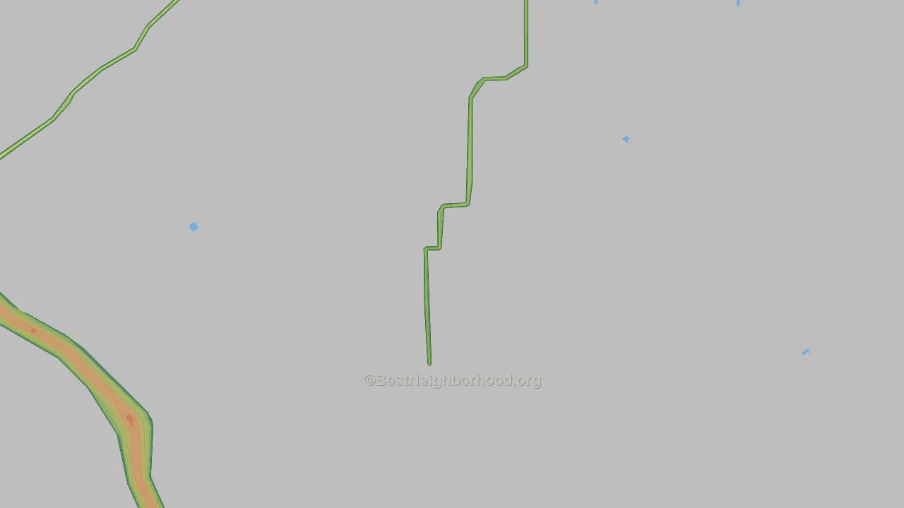 Shawnee, WY Map of Noise Levels in Shawnee