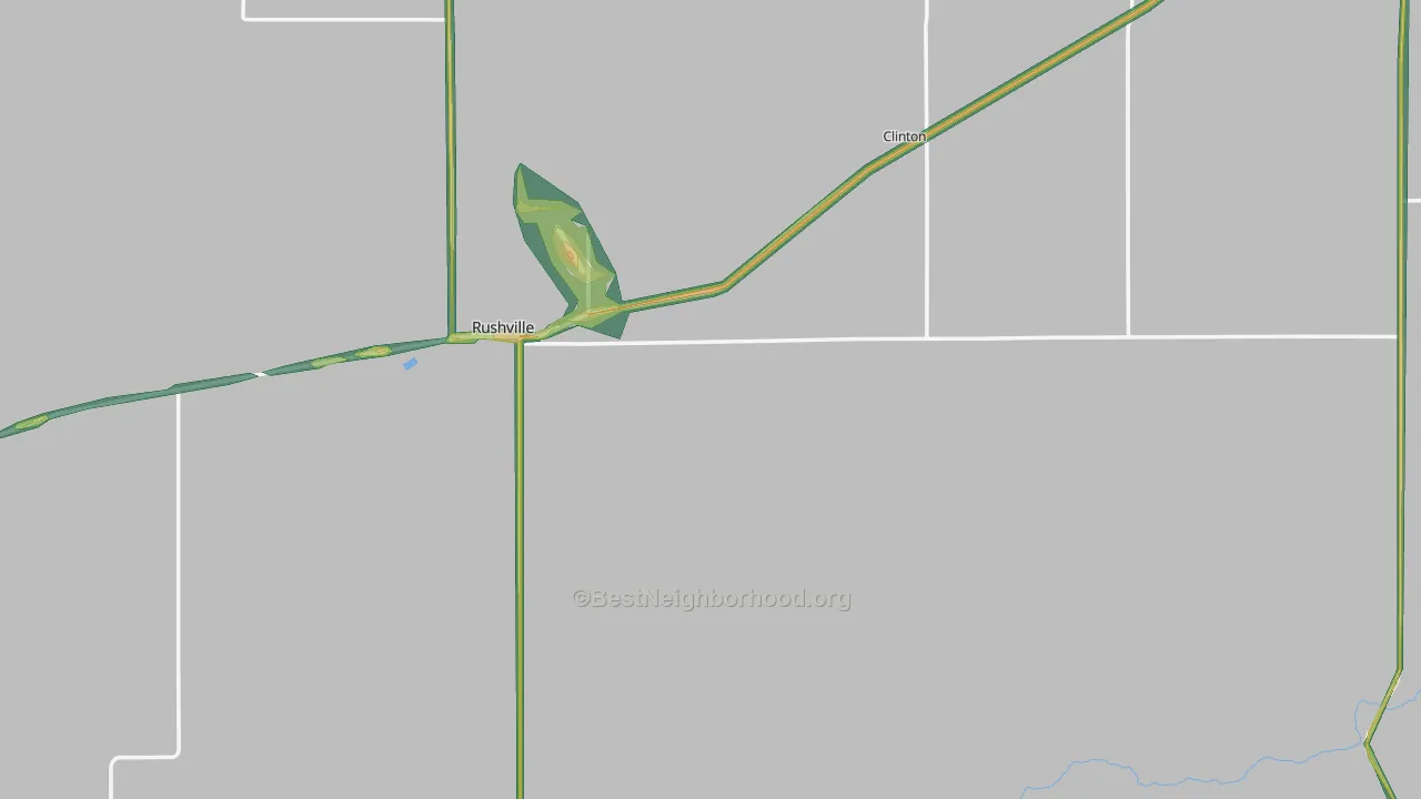 Sheridan County, NE Map of Noise Levels in Sheridan County