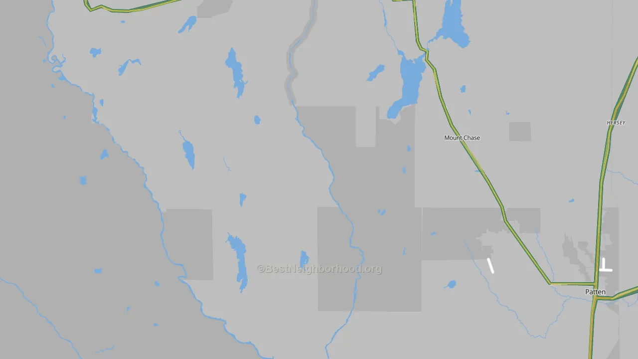 Shin Pond, ME Map of Noise Levels in Shin Pond