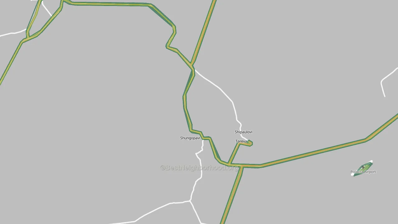 Shongopovi, AZ Map of Noise Levels in Shongopovi