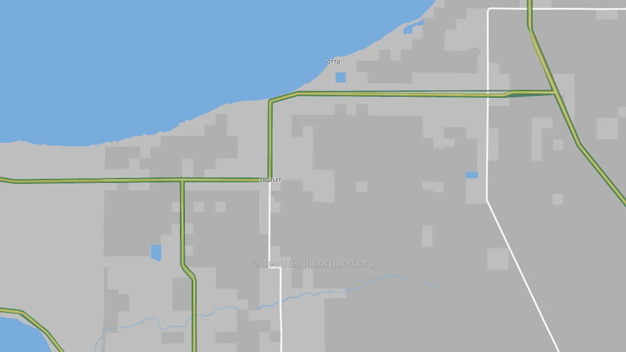Shotley, MN Map of Noise Levels in Shotley