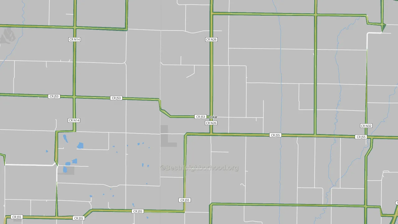 Siam, IA Map of Noise Levels in Siam
