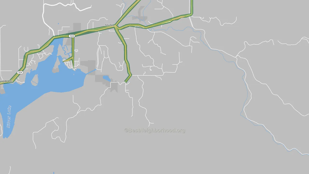 Sightly, WA Map of Noise Levels in Sightly