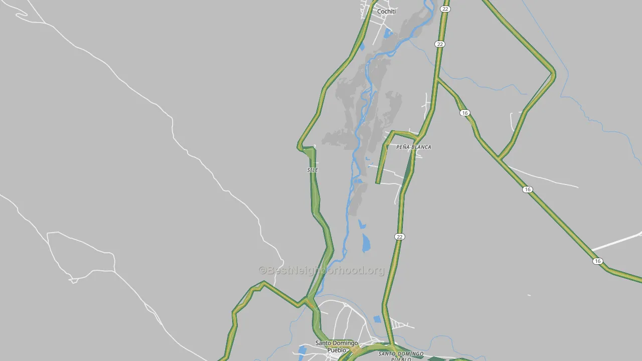 Sile, NM Map of Noise Levels in Sile
