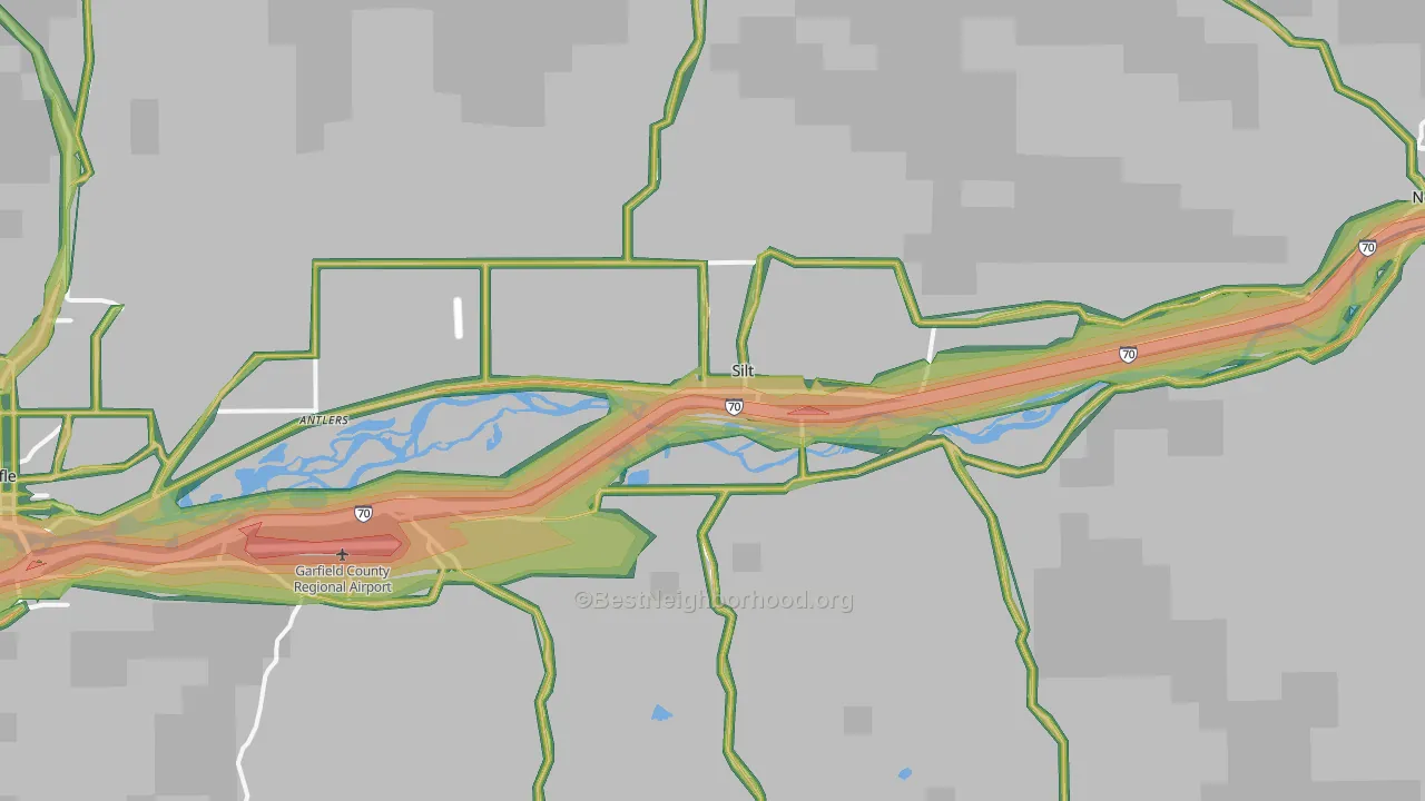 Silt, CO Map of Noise Levels in Silt