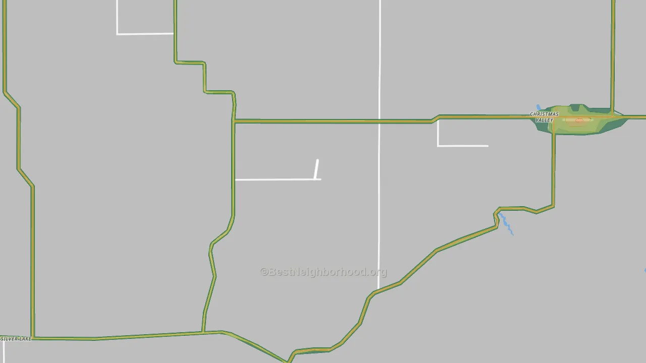 Silver Lake, OR Map of Noise Levels in Silver Lake