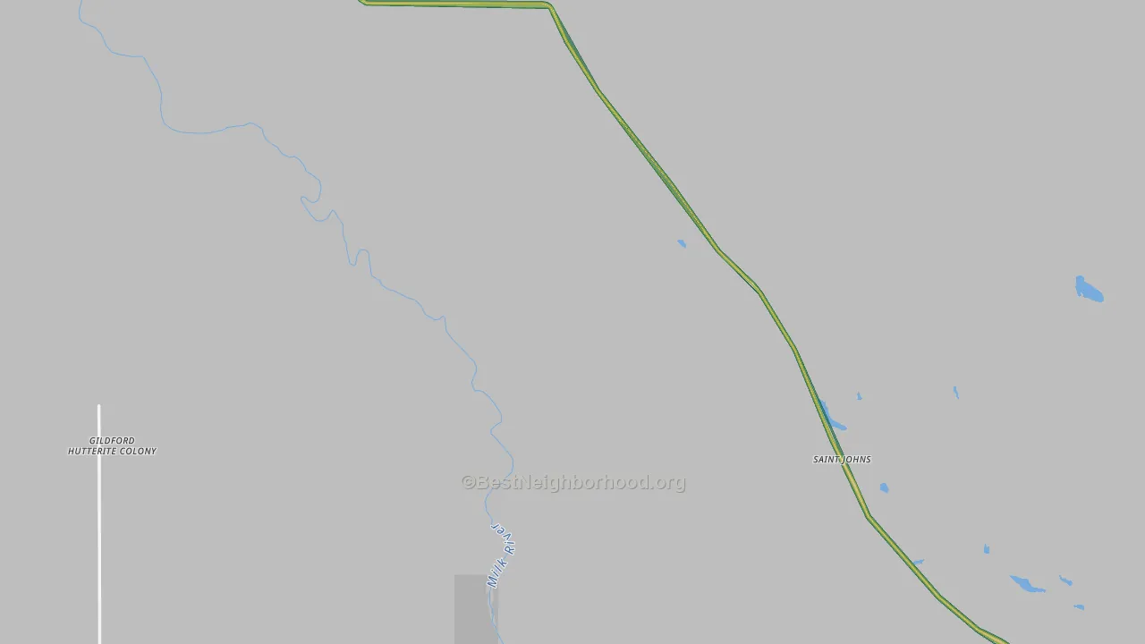 Simpson, MT Map of Noise Levels in Simpson