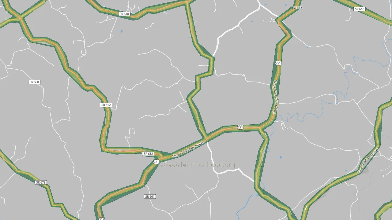 Simpsons, VA Map of Noise Levels in Simpsons