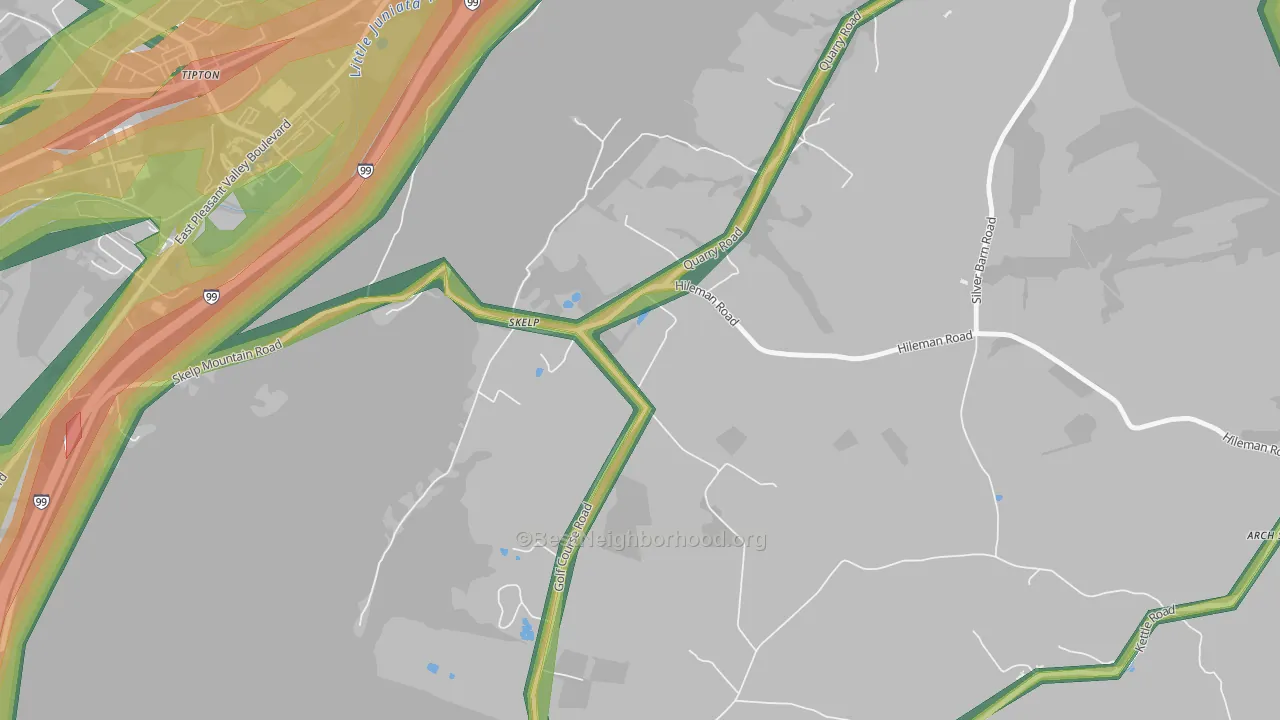 Skelp, PA Map of Noise Levels in Skelp