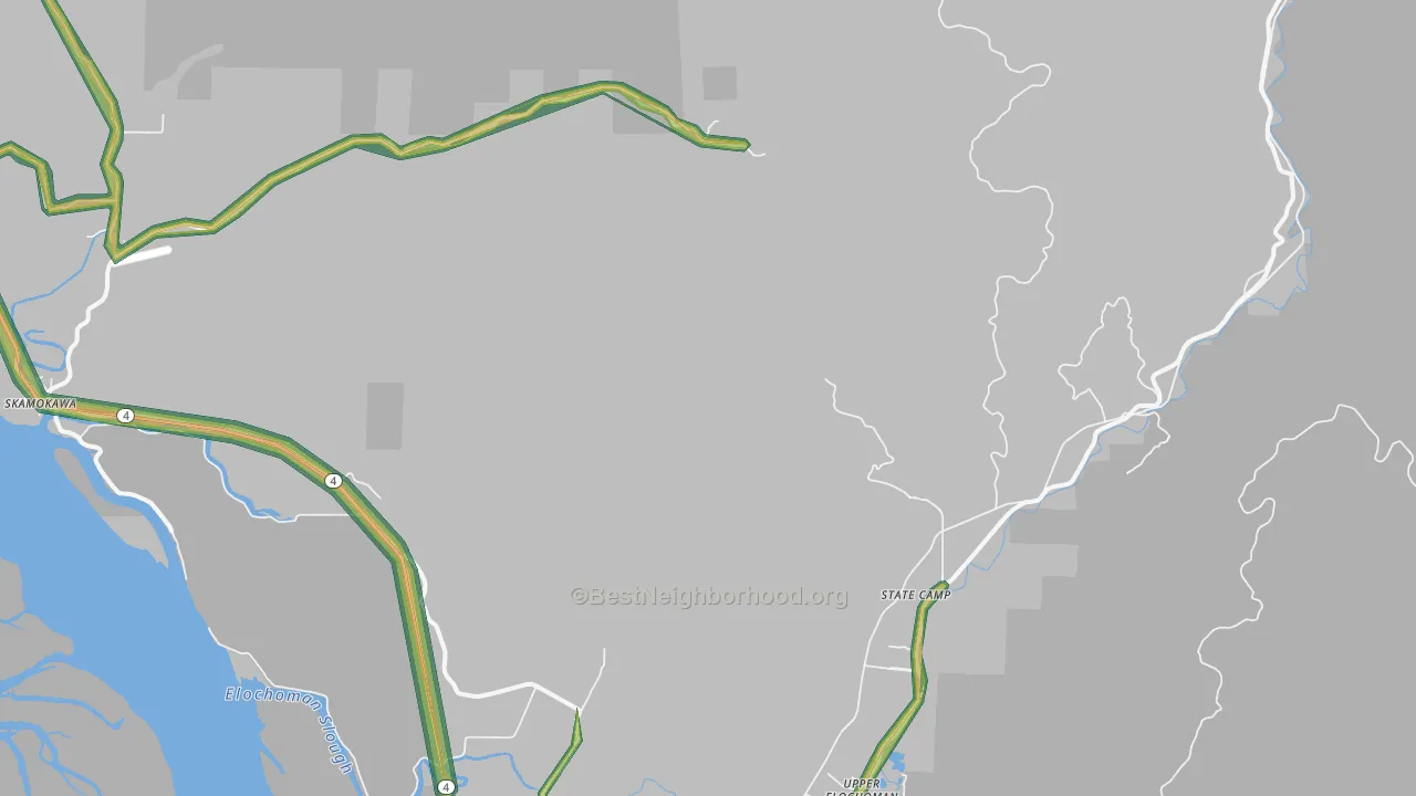 Sleepy Hollow, WA Map of Noise Levels in Sleepy Hollow
