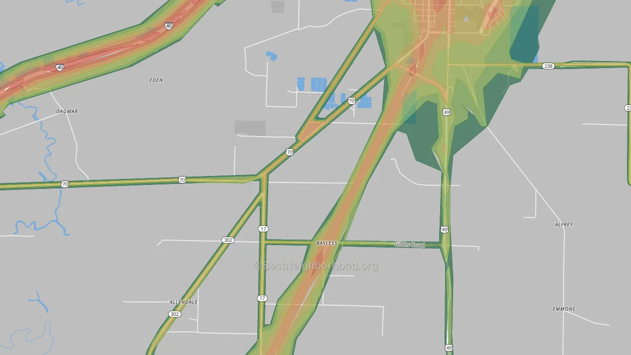 Smale, AR Map of Noise Levels in Smale