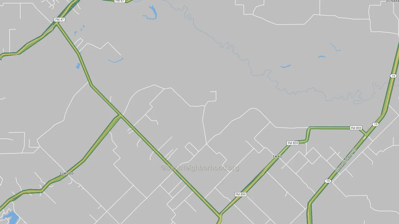 Small, TX Map of Noise Levels in Small