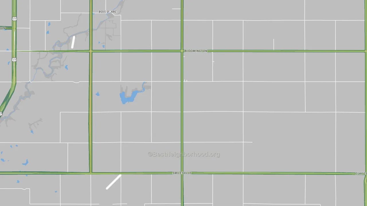 Smileyville, KS Map of Noise Levels in Smileyville