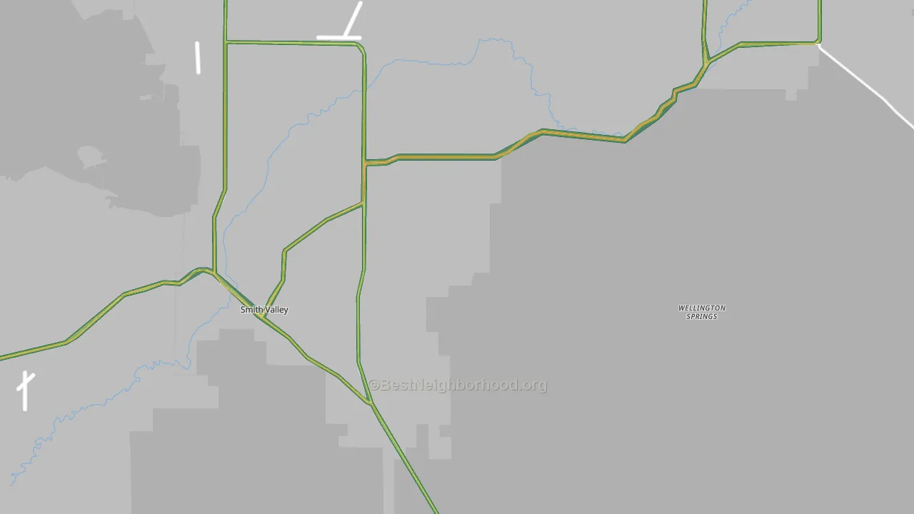 Smith, NV Map of Noise Levels in Smith