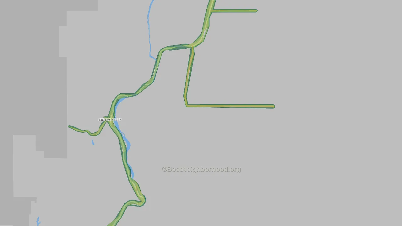 Smiths Ferry, ID Map of Noise Levels in Smiths Ferry