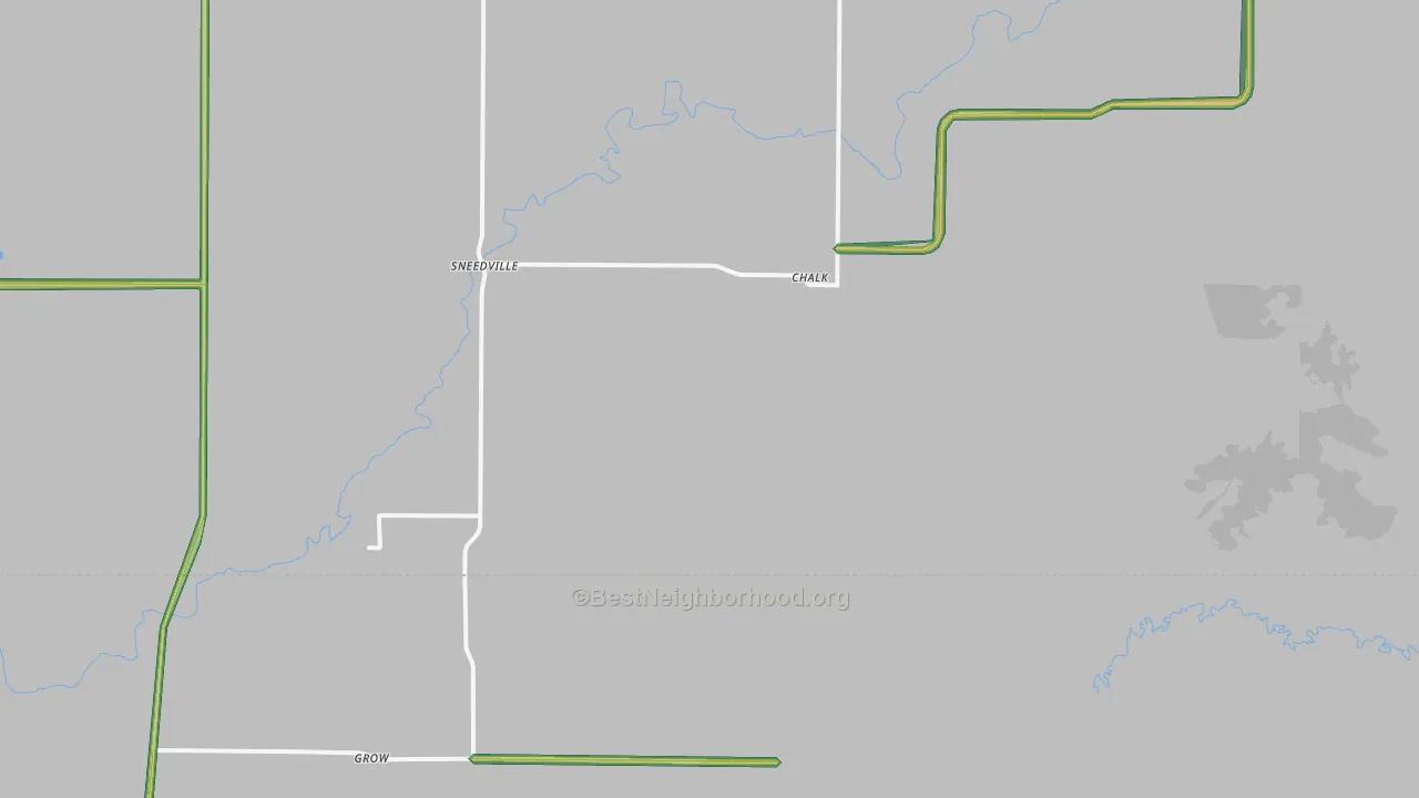 Sneedville, TX Map of Noise Levels in Sneedville