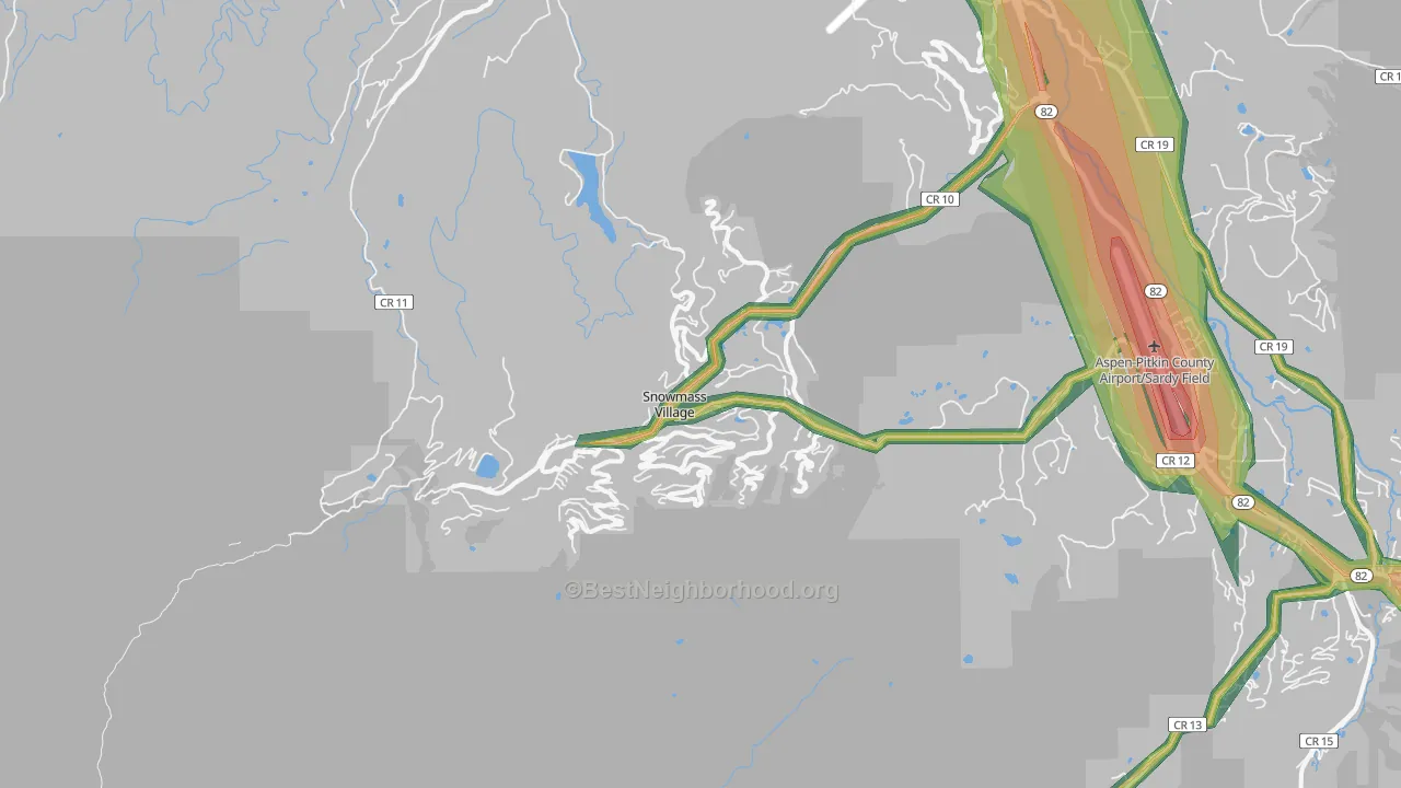 Snowmass Village, CO Map of Noise Levels in Snowmass Village