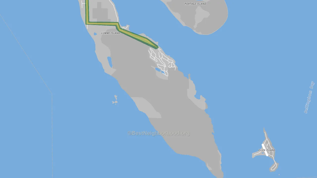 Snug Harbor, WA Map of Noise Levels in Snug Harbor
