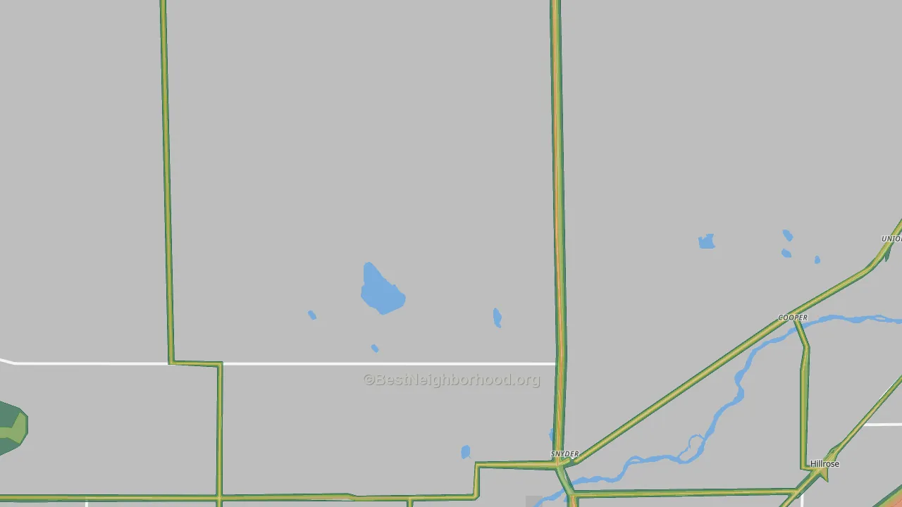 Snyder, CO Map of Noise Levels in Snyder