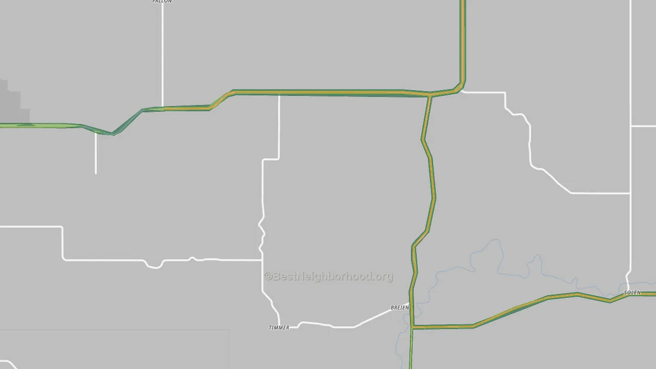 Solen, ND Map of Noise Levels in Solen