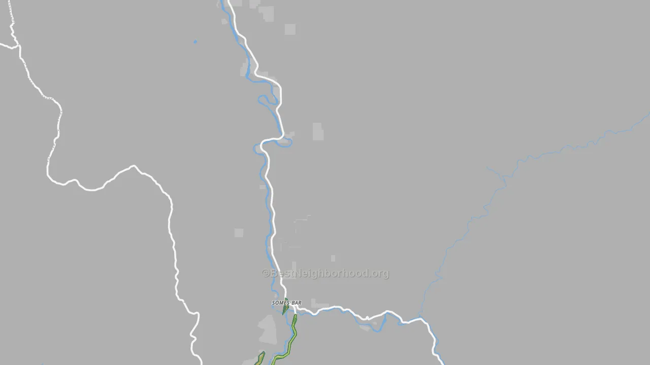 Somes Bar, CA Map of Noise Levels in Somes Bar