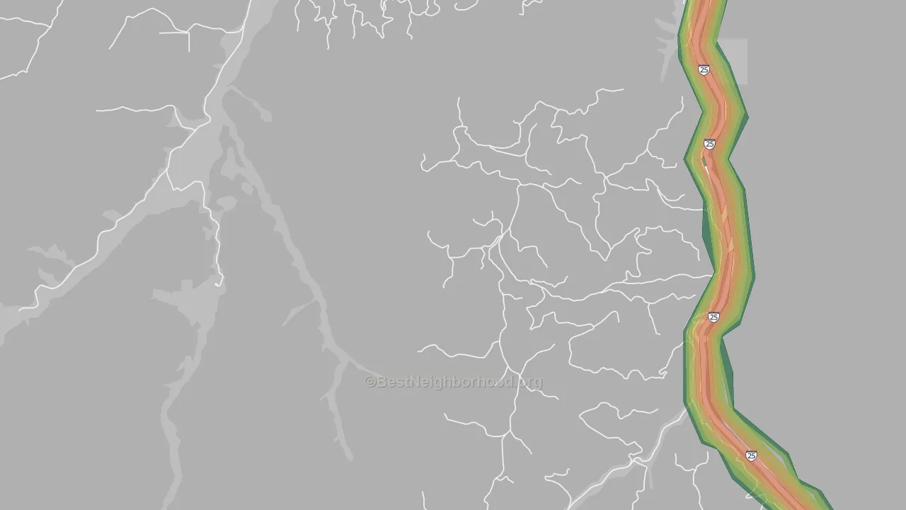 Sopris, CO Map of Noise Levels in Sopris