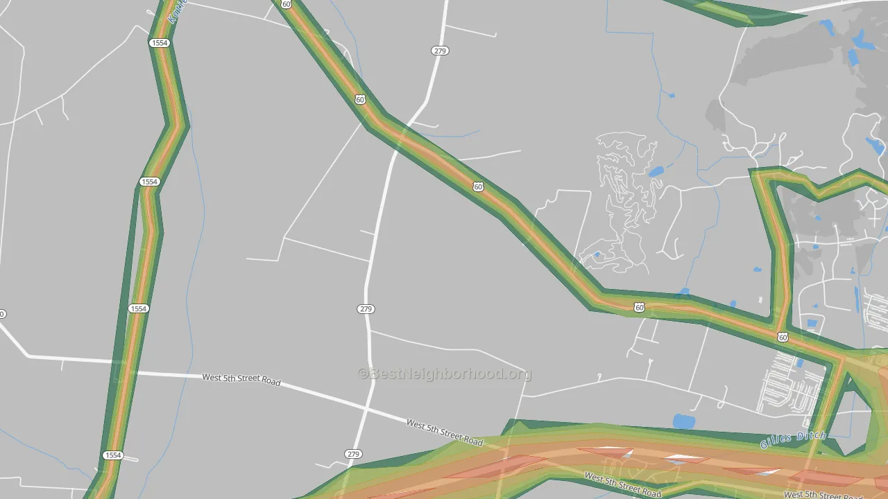 Sorgho, KY Map of Noise Levels in Sorgho