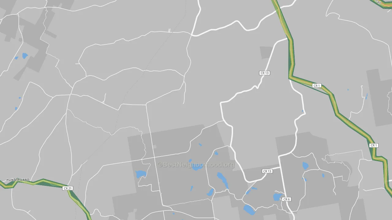 South Berne, NY Map of Noise Levels in South Berne