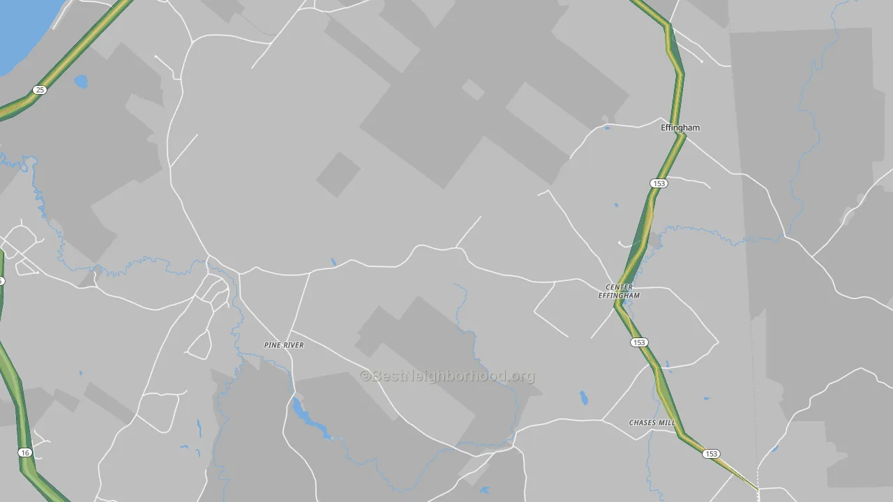 South Effingham, NH Map of Noise Levels in South Effingham