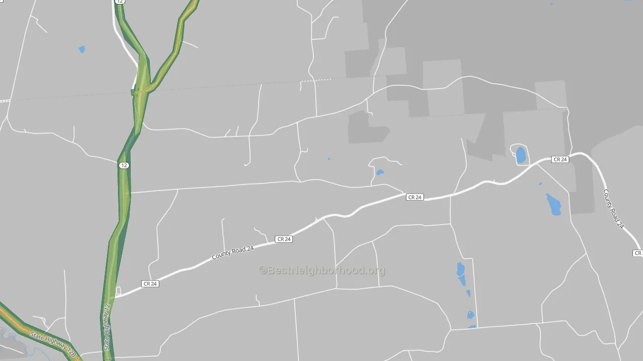 South Hamilton, NY Map of Noise Levels in South Hamilton
