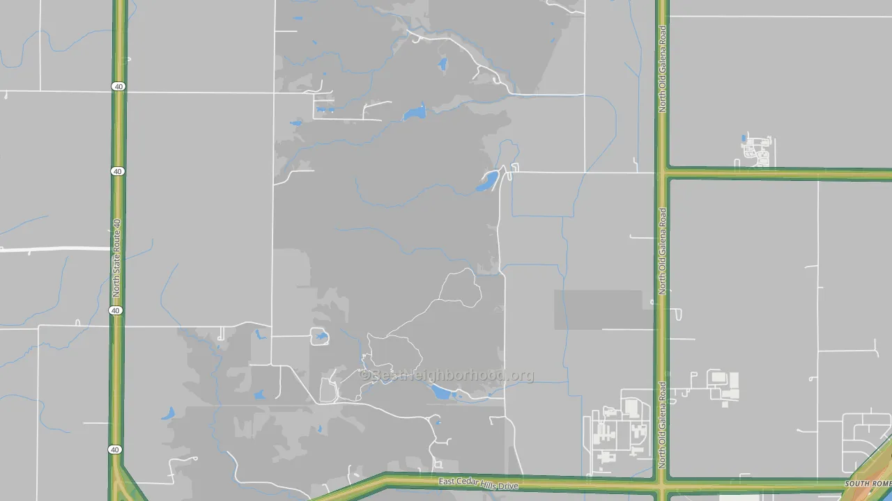 South Rome, IL Map of Noise Levels in South Rome
