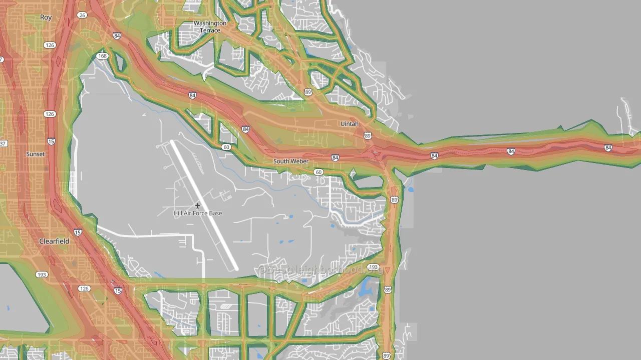 South Weber, UT Map of Noise Levels in South Weber