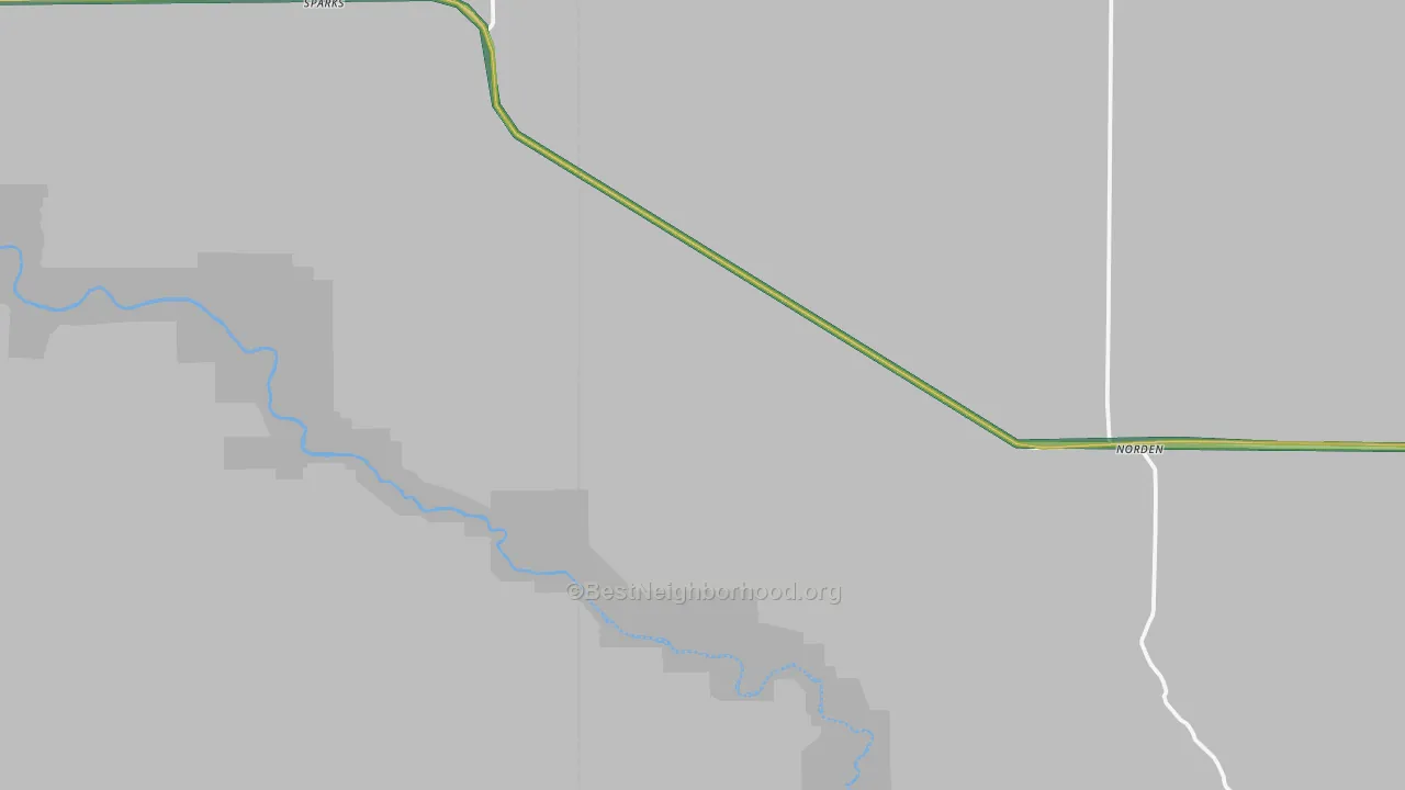 Sparks, NE Map of Noise Levels in Sparks