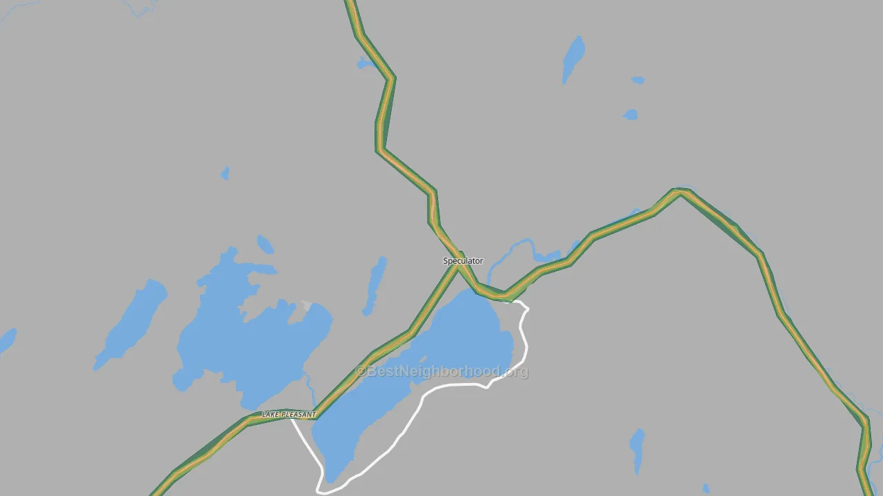 Speculator, NY Map of Noise Levels in Speculator