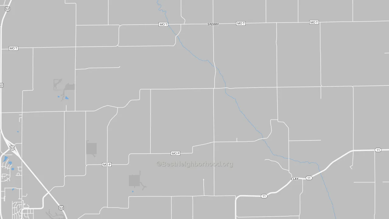 Sperry, MO Map of Noise Levels in Sperry