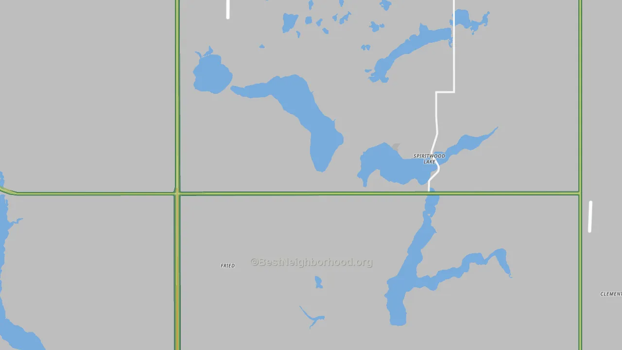 Spiritwood Lake, ND Map of Noise Levels in Spiritwood Lake