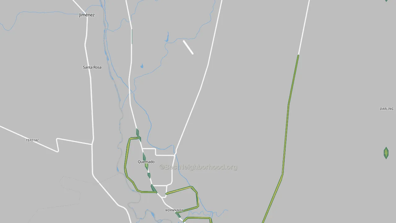 Spofford, TX Map of Noise Levels in Spofford