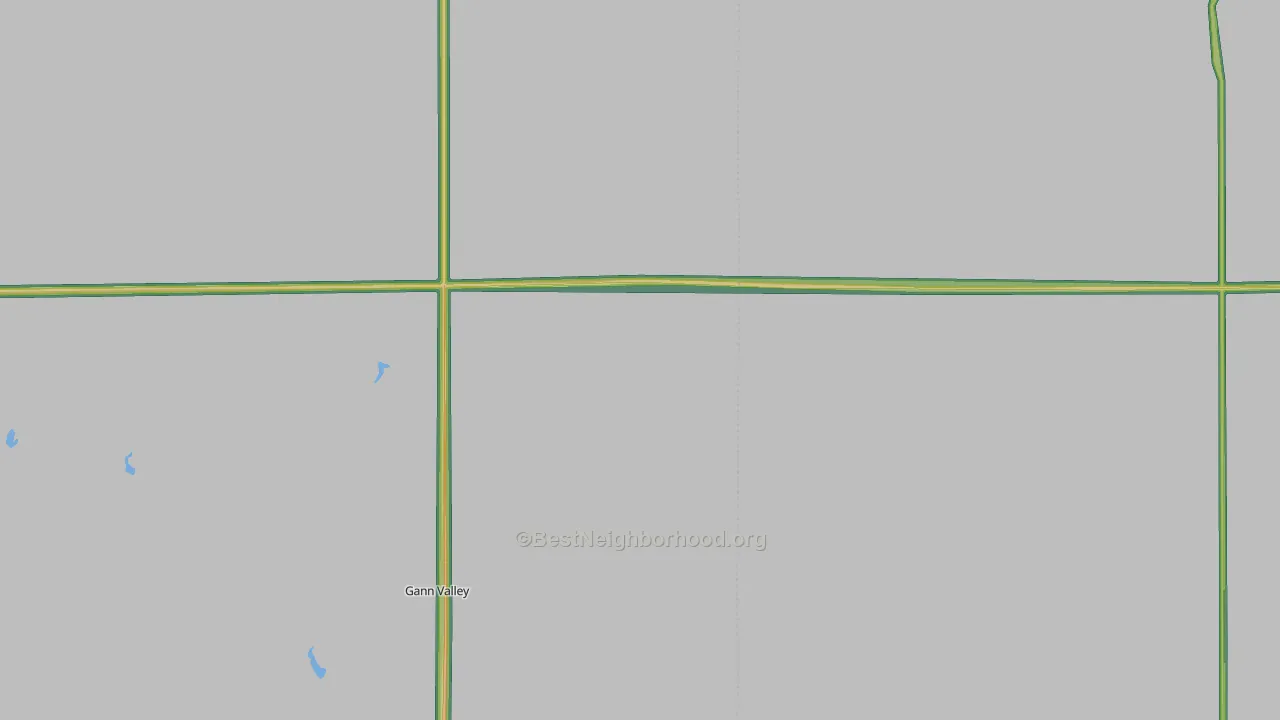 Spring Valley Colony, SD Map of Noise Levels in Spring Valley Colony