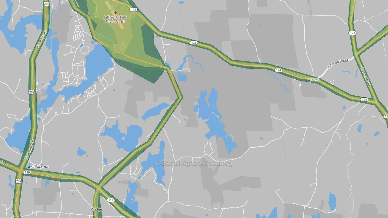 Squantum, NH Map of Noise Levels in Squantum