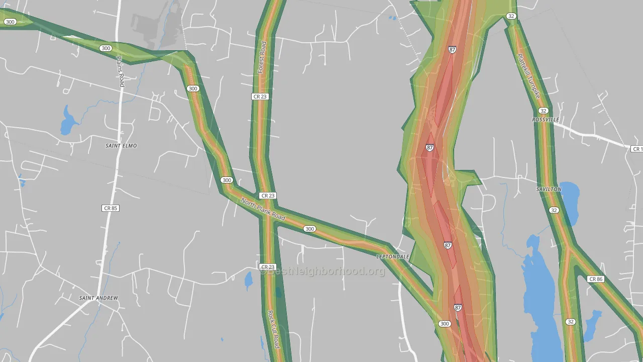 St. Andrew, NY Map of Noise Levels in St. Andrew