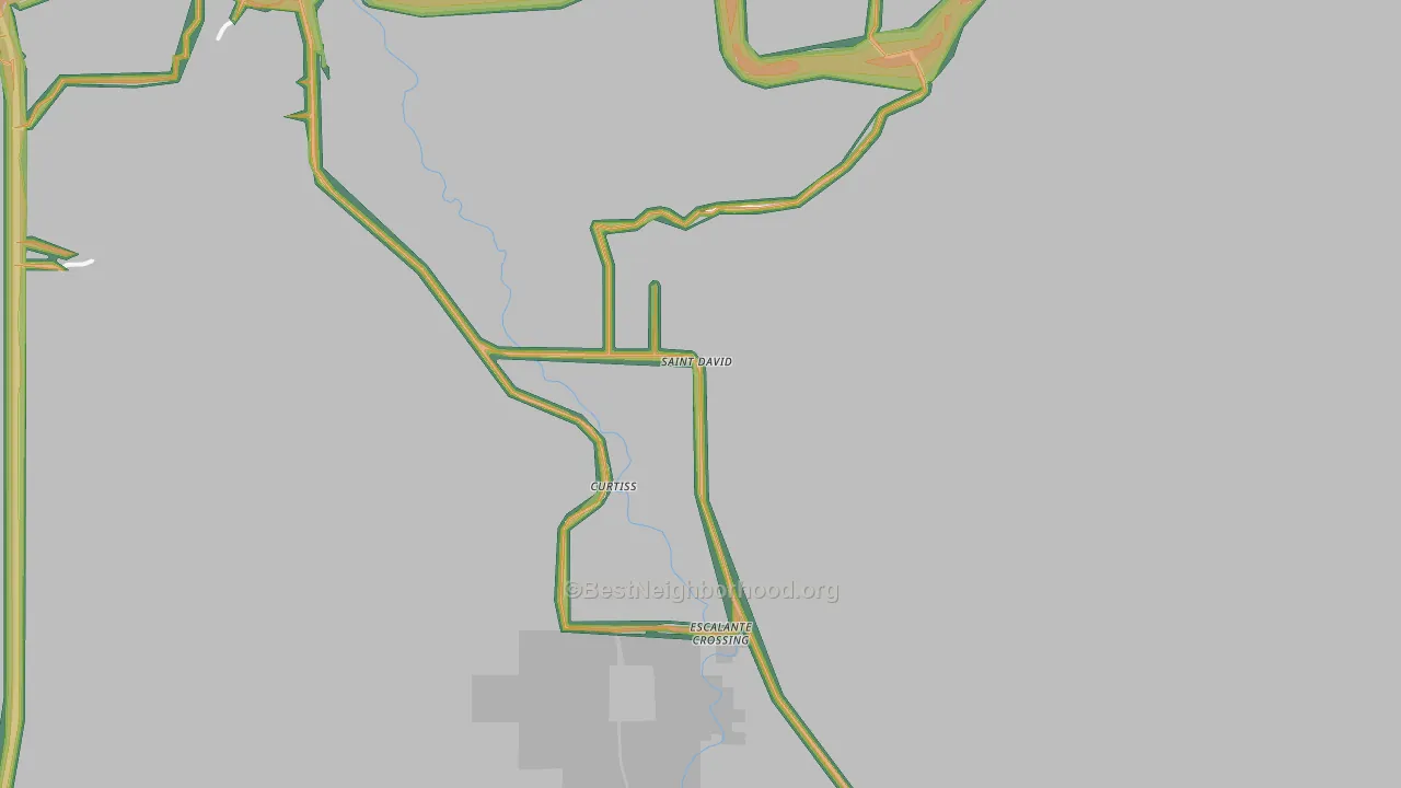 St. David, AZ Map of Noise Levels in St. David