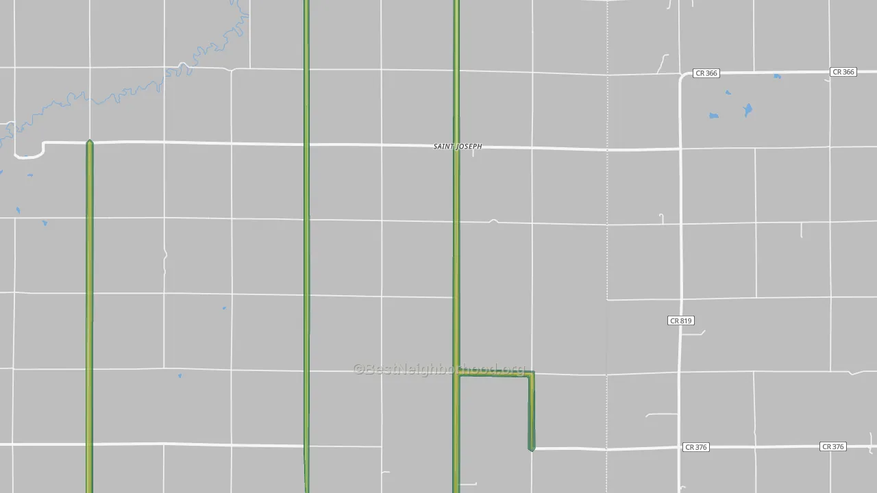 St. Joseph, KS Map of Noise Levels in St. Joseph