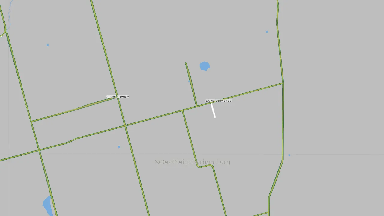 St. Lawrence, TX Map of Noise Levels in St. Lawrence
